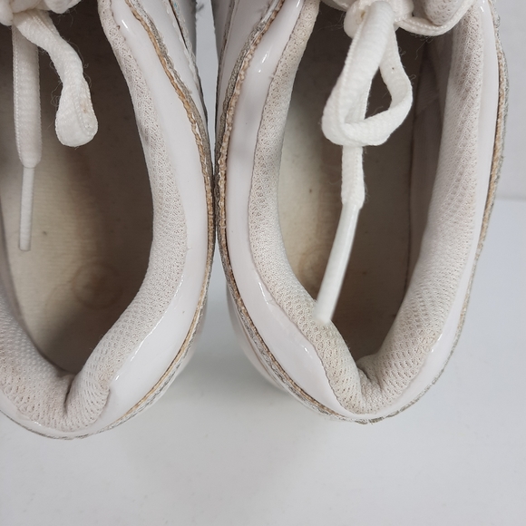 CONVERSE Womens 8.5 Pro White Leather Blue Logo - Picture 10 of 13